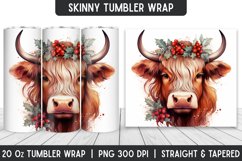 Tumbler Wrap | Flower Tumbler | Sublimation Designs Product Image 1