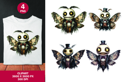 halloween clipart png - moth Product Image 1