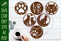 Cat lovers Coasters, laser cut out 2 Product Image 1