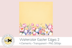 Watercolor PNG 300dpi Easter Edges 2 Product Image 2