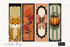 Printable Cute Fall Bookmarks Bundle Product Image 2