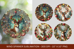 wind spinner - 3d christmas reindeer Product Image 1