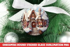 Christmas Round Ornament PNG | Christmas | Sublimation | PNG Product Image 1