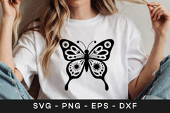 Decorative Butterfly Mandala Design SVG PNG Product Image 1