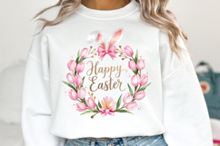 Happy Easter Clipart, Happy Easter Sublimation PNG Product Image 2