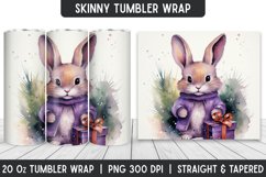 Christmas Watercolor Tumbler Wrap | Christmas Product Image 1