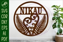 New Zealand themed name sign design for laser cutting Product Image 1
