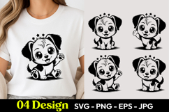 Big Eye Puppy SVG PNG Product Image 1