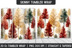 Flower Tumbler Wrap | 3D Sublimation | Skinny Tumbler Product Image 1