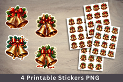 christmas printable sticker - christmas bell Product Image 1
