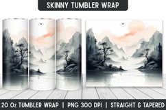 Watercolor Tumbler Wrap | Sublimation Designs | Tumbler Product Image 1