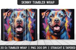 Watercolor Tumbler Sublimation Wrap | Sublimation Designs Product Image 1
