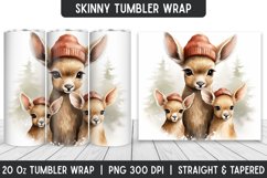 Christmas Deer Tumbler Wrap | Christmas | Tumbler Product Image 1