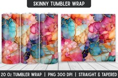 Watercolor Tumbler Wrap | Sublimation Designs | Tumbler Product Image 1