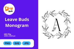Leave Buds Monogram Product Image 1