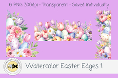Watercolor PNG 300dpi Easter Edges 1 Product Image 2