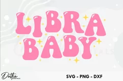 Libra Baby SVG DXF PNG Zodiac Star Sign Product Image 1