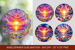 wind spinner - sunset tropical beach Product Image 1