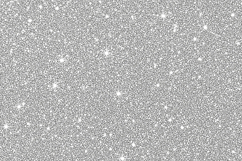 A sparkling silver glitter background with white stars Product Image 1