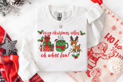 Cozy Christmas Vibes Oh What Fun Holiday Shirt Design Product Image 2