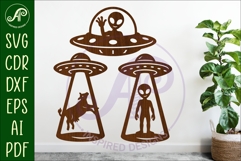 Alien Silhouette Shapes, UFO Cut outs 4 Product Image 1