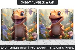 Tumbler Sublimation Wrap | 3D Sublimation | Skinny Tumbler Product Image 1