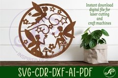 Fairy wall art sign, SVG file. vector file Product Image 1