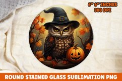 Halloween Round Sublimation PNG | Halloween Sublimation Product Image 1