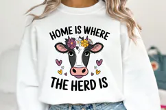 Home is where the herd is SVG Design | SVG Cut files Product Image 2