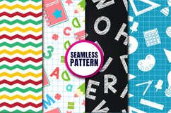 Back to School Digital Papers Pattern Product Image 3