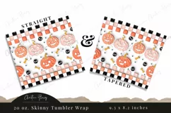 3D Inflated Jack O Lanterns Tumbler Wrap PNG Product Image 2
