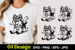 Husky Puppy SVG PNG Product Image 1
