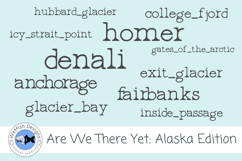 Alaska Travel Word Art PNG Clipart Product Image 2