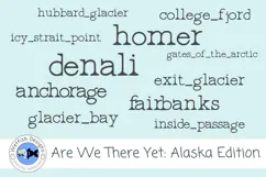 Alaska Travel Word Art PNG Clipart Product Image 2