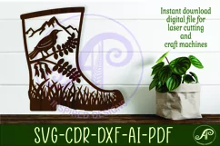 Gumboot New Zealand wall art sign, SVG file. vector file Product Image 1