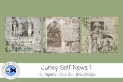 Junky Golf News 1 for Junk Journaling &amp; Scrapbooking Product Image 2