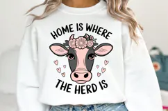 Home is where the herd is SVG Design | SVG Cut files Product Image 2