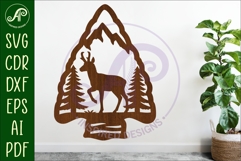 Arrowhead Pronghorn animal wall sign Product Image 1