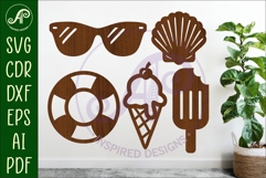 Summer Beach silhouettes Bundle x 30 Product Image 7