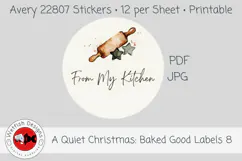 Christmas Baked Goods Printable Labels 8 Product Image 1