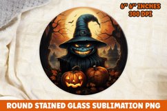 Halloween Round Sublimation| Sublimation | Pumpkin | Skull Product Image 1