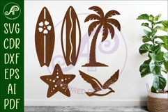 Summer Beach silhouettes Bundle x 30 Product Image 8
