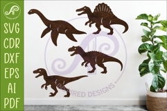 Dinosaur SVG Design for Laser Cutting, Jurassic Dino 3 Product Image 1