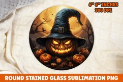 Halloween Round Sublimation| Sublimation | Pumpkin | Skull Product Image 1