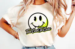 Too Cool to care SVG | Quotes| SVG Cut Files Product Image 2