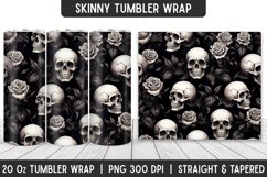 Halloween Skull Tumbler Wrap | Sublimation | Tumblers Product Image 1