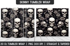 Halloween Skull Tumbler Wrap | Sublimation | Tumblers Product Image 1