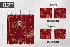 Chinese Flower Tumbler Wrap| Tumbler Sublimation Wrap Product Image 1