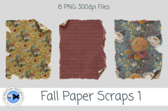 Fall Boho PNG Paper Scraps 1 Product Image 2