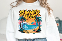 Summer Vibes SVG Design | SVG Cut files Product Image 3